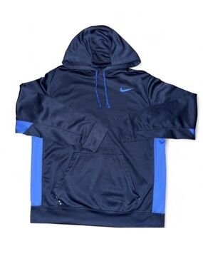 Nike Navy and Royal Blue Pullover Hoodie